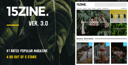 15Zine 3.3.9.8 – HD Magazine Newspaper WordPress Theme