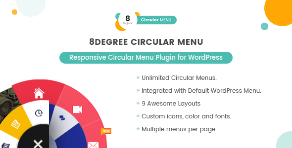 8Degree Circular Menu 1.1.0 – Responsive Circular Menu Plugin for WordPress
