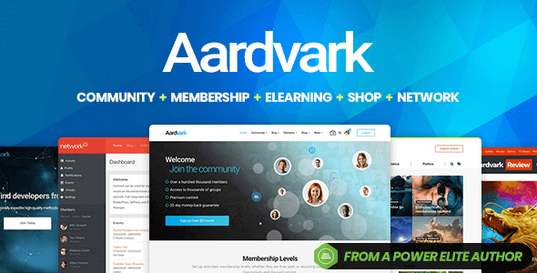 Aardvark 4.45.1 – BuddyPress Membership & Community Theme