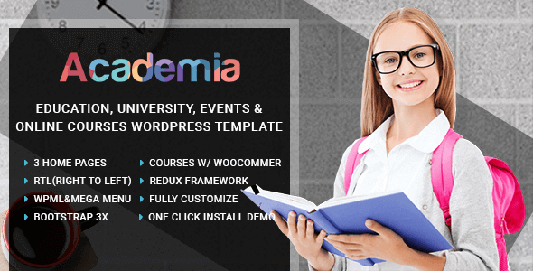 Academia 3.8 – Education Center WordPress Theme