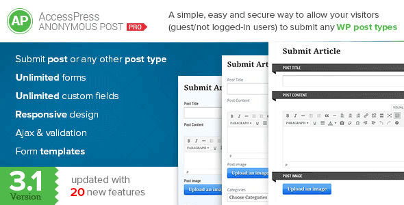 AccessPress Anonymous Post Pro 4.0.6