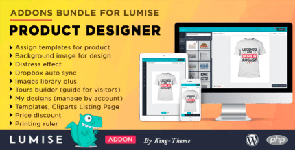 Addons Bundle for Lumise Product Designer 25 Aug, 2020