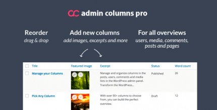 Admin Columns Pro 5.6.4 + Addons