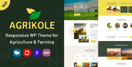 Agrikole 1.12 – Responsive WordPress Theme for Agriculture & Farming