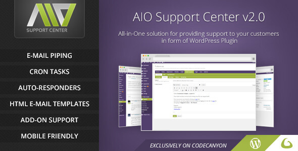 AIO Support Center 2.22 – WordPress Ticketing System