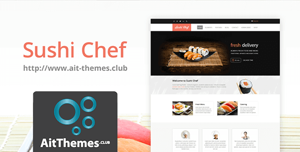 AIT Sushi 2.0.7 – Food Delivery WordPress Theme