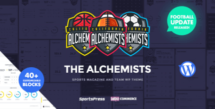 Alchemists 4.5.9 NULLED – Sports Club and News WordPress Theme