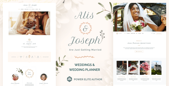 Alis 14 NULLED – Wedding Planner WordPress Theme