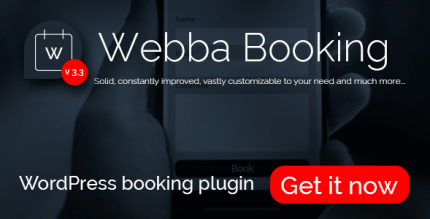 Webba Booking 3.8.51 – Appointment booking for WordPress