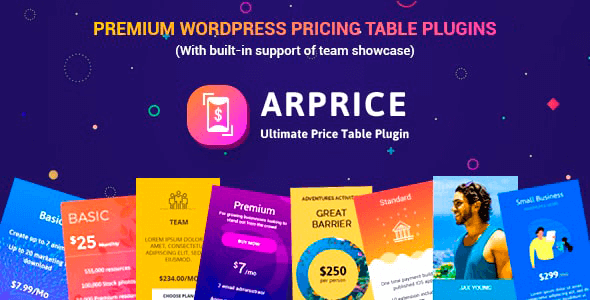 ARPrice 4.0.3 NULLED – WordPress Pricing Table