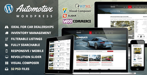 Automotive 13.1.1 NULLED – Car Dealership Business WordPress Theme