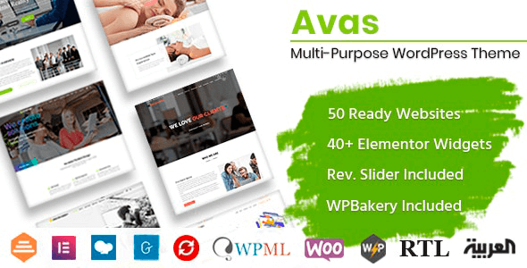 Avas 6.5.9 NULLED – Multi-Purpose WordPress Theme