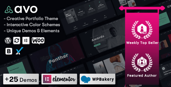 Avo 1.2.6 – Creative Portfolio & Agency WordPress Theme