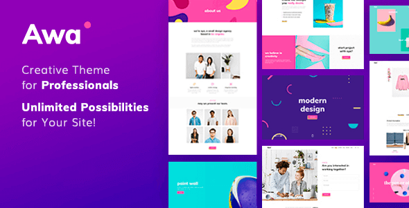 AWA 1.4.7 – Portfolio Agency WordPress Theme