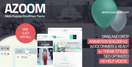 Azoom 3.8 – Multi-Purpose Theme with Animation Builder