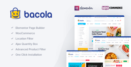 Bacola 1.2.3 NULLED – Grocery Store and Food eCommerce Theme