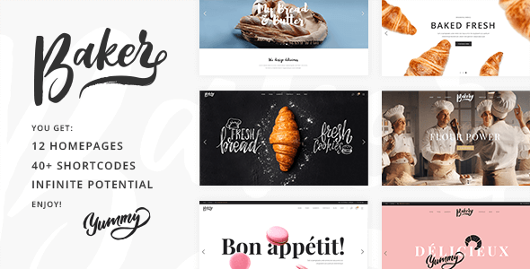 Baker 1.8 – A Fresh Theme for Bakeries Cake Shops and Pastry Stores
