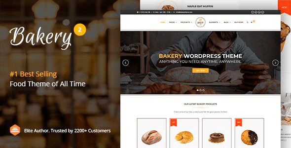 Bakery 2.7 NULLED – WordPress Bakery Cakery & Food Theme