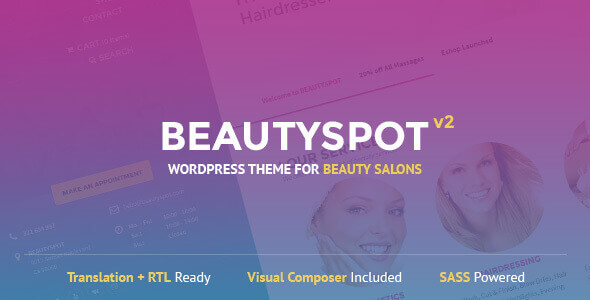 BeautySpot 3.5.11 – WordPress Theme for Beauty Salons