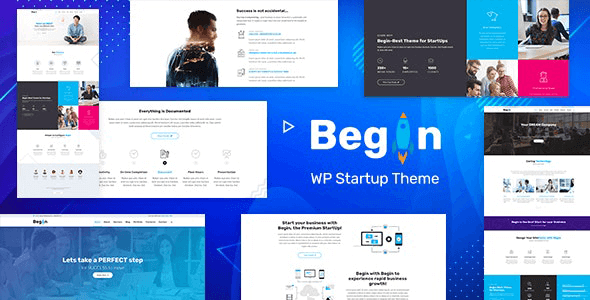 Begin 2.3 – Business, Startup Business Theme