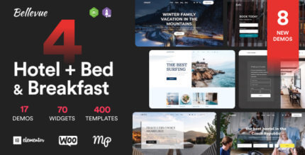 Bellevue 4.1.5 – Hotel + Bed & Breakfast Booking Theme