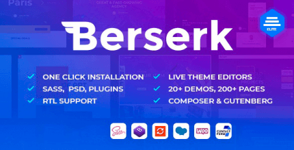 Berserk 1.2.5 – Business Portfolio Blog Corporate eCommerce Shop WordPress theme