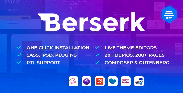 Berserk 1.2.5 – Business Portfolio Blog Corporate eCommerce Shop WordPress theme