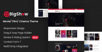 BigShow 1.2 – WordPress Cinema & Movie Theme