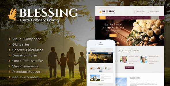 Blessing 3.2.9 – Funeral Home WordPress Theme