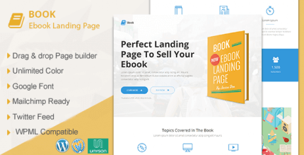 Book 1.9.8 – Responsive Ebook Landing Page WordPress Theme