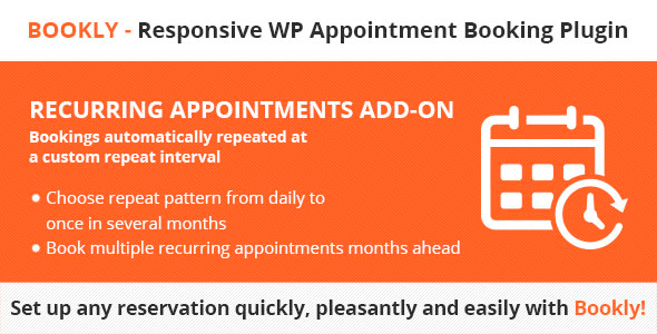 Bookly Recurring Appointments Add-on 3.9 Bookly Recurring Appointments Add-on 3.9
