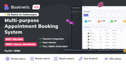 Booknetic 3.6.5 NULLED – WordPress Appointment Booking and Scheduling system