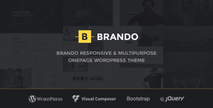 Brando 2.5 NULLED – Responsive and Multipurpose OnePage WordPress Theme