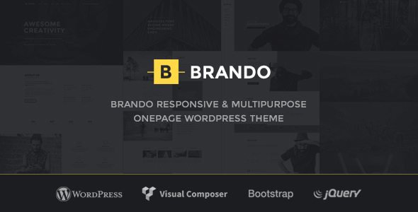 Brando 2.6 NULLED – Responsive and Multipurpose OnePage WordPress Theme