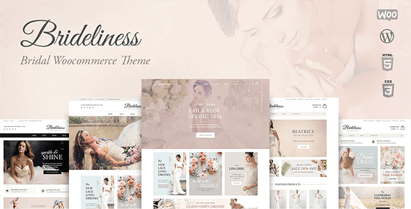 Brideliness 1.0.14 – Wedding Shop WordPress WooCommerce Theme