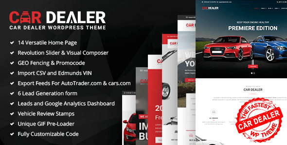 Car Dealer 6.0.4 NULLED – The Best Car Dealer Automotive Responsive WordPress Theme