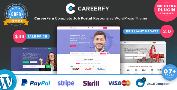 Careerfy 9.5.0 – Job Board WordPress Theme