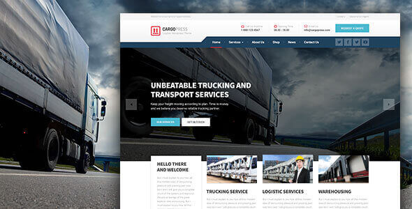 CargoPress 1.12.8 NULLED – Logistic Warehouse & Transport WP