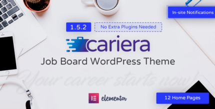 Cariera 1.5.6 NULLED – Job Board WordPress Theme