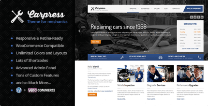 CarPress 1.11.8 – WordPress Theme For Mechanic Workshops
