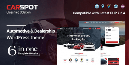 CarSpot 2.4.2 NULLED – Automotive Car Dealer WordPress Classified Theme