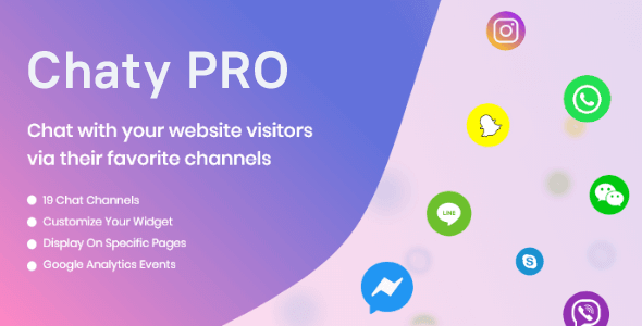 Chaty Pro 3.2.2 NULLED – Floating Chat Widget, Contact Icons, Messages, Telegram, Email, SMS, Call Button + Free 3.2.2