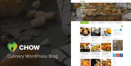 Chow 1.2.15 – Recipe & Food WordPress Theme
