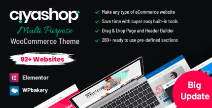 CiyaShop 4.14.0 NULLED – Responsive Multi-Purpose WooCommerce WordPress Theme