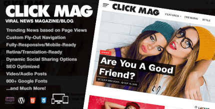 Click Mag 3.4.0 – Viral WordPress News Magazine Blog Theme