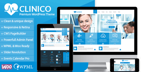 Clinico 1.8.3 NULLED – Premium Medical and Health Theme