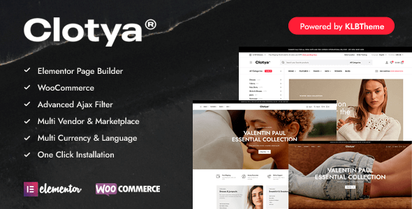 Clotya 1.2.3 NULLED – Fashion Store eCommerce Theme