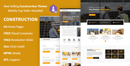 Construction 4.4 NULLED – Construction And Building Business WordPress Theme