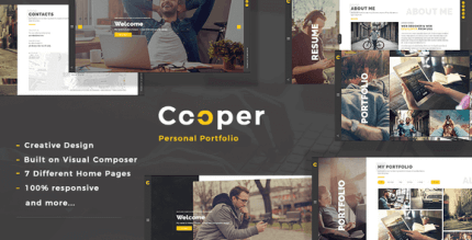 Cooper 5.4 NULLED – Creative Responsive Personal Portfolio WordPress Theme