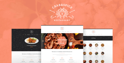 Crab & Spice 1.3.1 – Restaurant and Cafe WP Theme